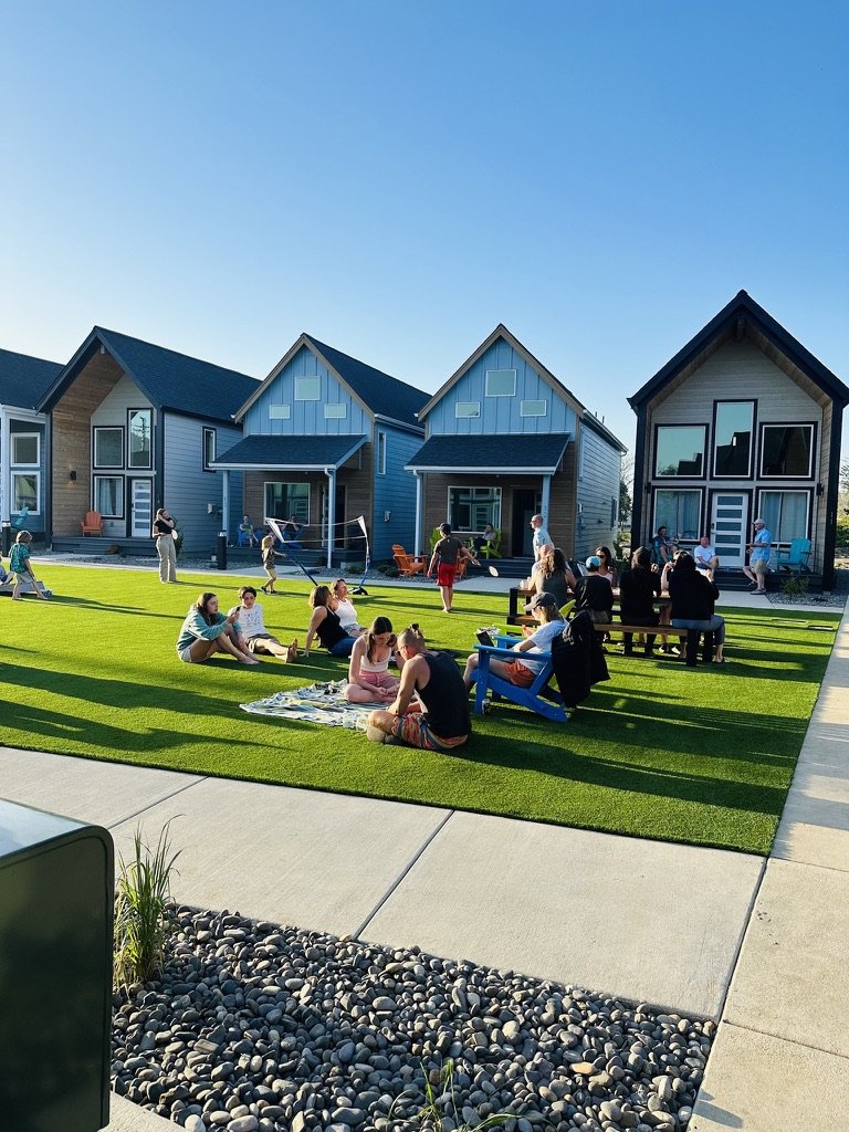 Shared courtyard at The Commons