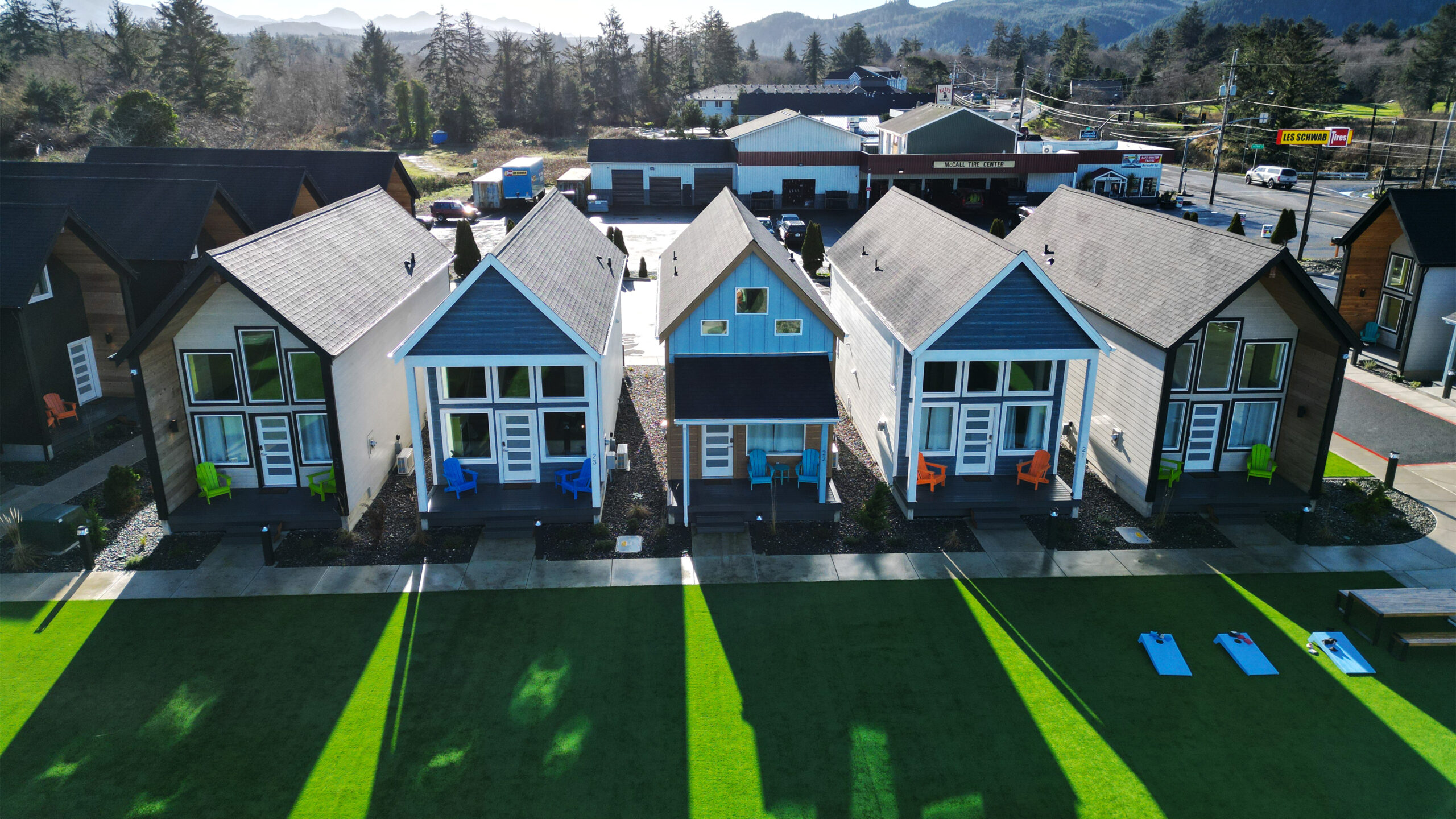 Aerial view of The Commons on Mill Pond